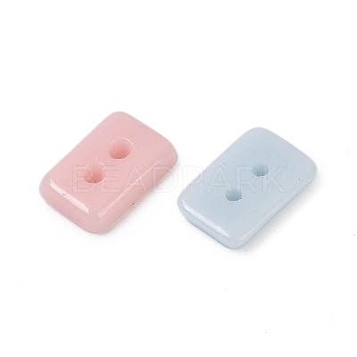 2-Hole Glass Buttons PORC-R010-06-1