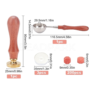 DIY Wax Seal Stamp Kits DIY-CP0002-75C-1