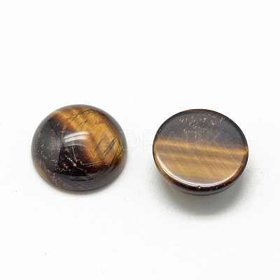 Natural Tiger Eye Cabochons X-G-R416-12mm-35-1