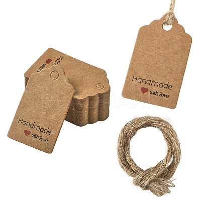 100Pcs Paper Gift Tags CDIS-YW0001-17B-1