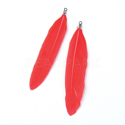 Goose Feather Pendants X-FIND-Q055-P01-1
