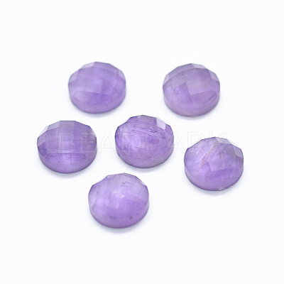 Natural Amethyst Cabochons G-O182-28B-1