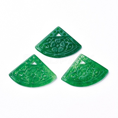 Natural Dyed Jade Pendants G-F611-02-1