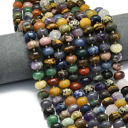 Mixed Gemstone Beads Strands G-P573-B01-01-1