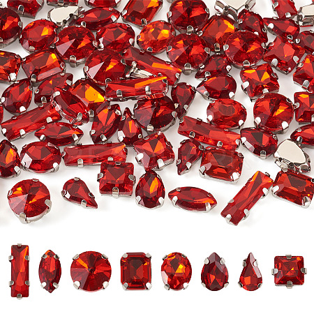 80Pcs 8 Styles Sew on Rhinestone RGLA-TA0001-11B-1