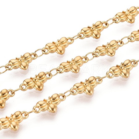 5M 304 Stainless Steel Insects Link Chains CHS-T071-45G-1