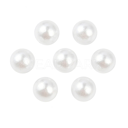 ABS Plastic Imitation Pearl Round Beads MACR-F033-8mm-24-1