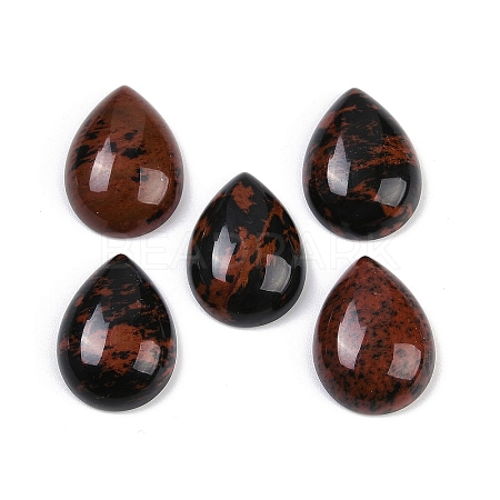 Natural Mahogany Obsidian Cabochons G-H094-01A-30-1