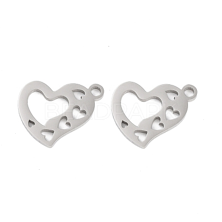 316 Stainless Steel Charms STAS-C096-12F-P-1