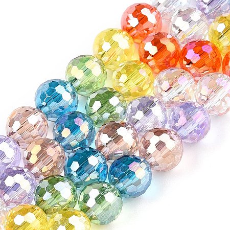 Electroplate Glass Bead Strands GLAA-Z006-01H-1