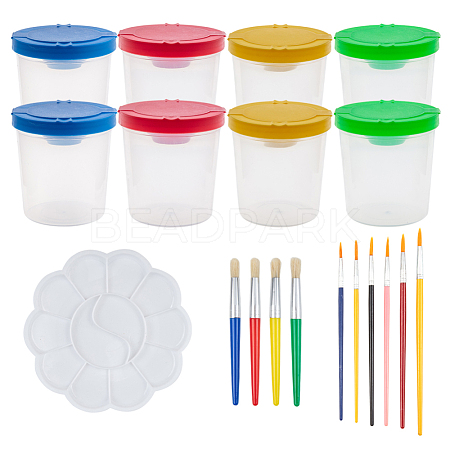 BENECREAT Plastic Pen Cup Sets DIY-BC0001-14-1