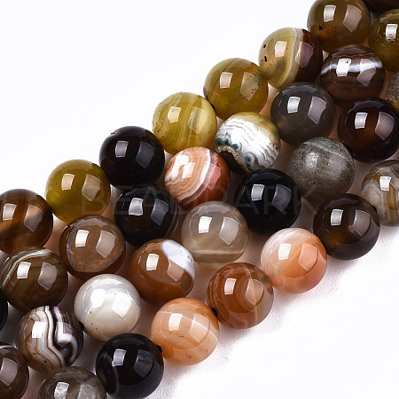 Natural Agate Beads Strands G-T131-34A-1