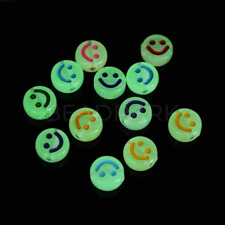 Luminous Acrylic Beads LACR-E012-01B-1