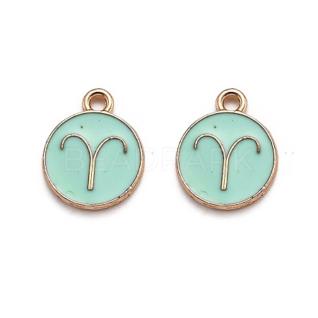 Alloy Enamel Pendants ENAM-S124-01A-15A-1