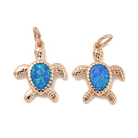 Synthetic Opal Pendants KK-E114-03RG-1