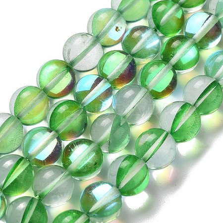 Synthetic Moonstone Beads Strands G-P528-J03-14-1