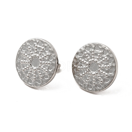 Non-Tarnish 304 Stainless Steel Stud Earring Cabochon Settings EJEW-I281-11P-1