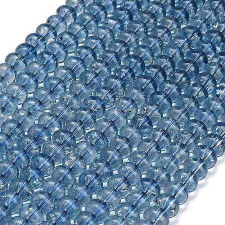 Dyed Imitation Gemstone Glass Beads Strands GL-Z001-03B-11-1