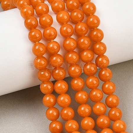 Dyed Natural White Jade Beads Strands GG-CBAD029-A08-6mm-1
