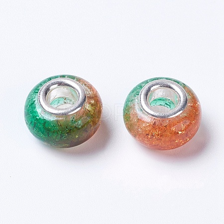Two Tone Resin European Beads RPDL-K002-C08-1