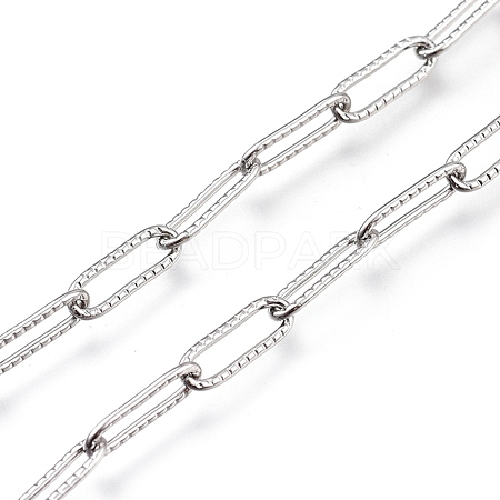 Tarnish Resistant 304 Stainless Steel Cable Chain CHS-M003-14P-1