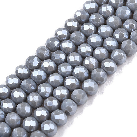 Electroplate Glass Beads Strands EGLA-A044-P4mm-A10-1