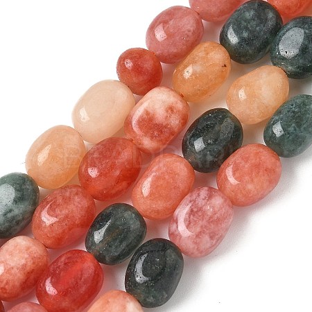 Dyed Natural Malaysia Jade Beads Strands G-P528-I08-01-1