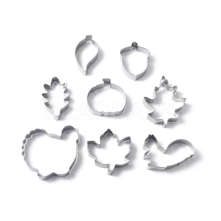 Thanksgiving 430 Stainless Steel Cookie Mold DIY-E068-01P-03-1