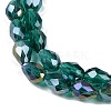 Transparent Electroplate Glass Beads Strands LS-EGLA-N013-T8mm-B24-3