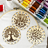 16-Position Wood Embroidery Thread Storage Trays TOOL-WH0056-033-4