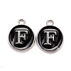 Platinum Plated Alloy Charms X-ENAM-S118-02F-P-1