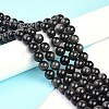 Natural Silver Obsidian Beads Strands G-D083-01A-4