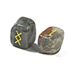 Rectangle Natural Bloodstone Rune Stones G-Z059-01L-2
