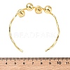 Wave Brass Cuff Bangles BJEW-C157-04G-5