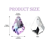 35Pcs 7 Colors Electroplated Glass Pendants FIND-YW0005-99-3