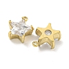 PVD Vacuum Plating 304 Stainless Steel Cubic Zirconia Pendants STAS-L278-008G-2