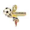 Football Theme Brass & Enamel European Dangle Charms KK-CBA8E93-01C-1