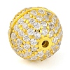 925 Sterling Silver Micro Pave Clear Cubic Zirconia Screw Clasps STER-U005-04G-2