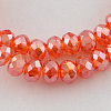 Electroplate Glass Beads Strands EGLA-R048-3mm-21-1