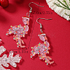 Cute Christmas Ostrich Acrylic Dangle Earrings WY1502-1-3