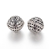Alloy Rhinestone Beads RB-E519-01AS-2