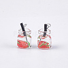 Glass Bottle Pendants GLAA-S181-04H-2