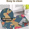 Linen Polyester and Rubber Ground Mat AJEW-WH0142-019-4