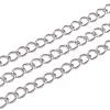 3.28 Feet 304 Stainless Steel Twisted Chains X-CHS-A003K-0.6mm-1