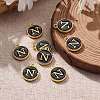 Golden Plated Alloy Charms X-ENAM-S118-02N-5