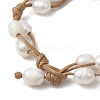 Natural Cultured Freshwater Pearl Large Hole Beaded Bracelets BJEW-TA00635-4