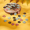 Golden Plated Alloy Enamel Charms ENAM-SZ0001-05G-3