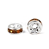 Brass Grade A Rhinestone Spacer Beads RB-A014-Z6mm-17S-3