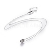 304 Stainless Steel Necklaces NJEW-E135-07-2