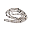Natural Tourmalinated Quartz Beads Strands G-RM241221-O7-2